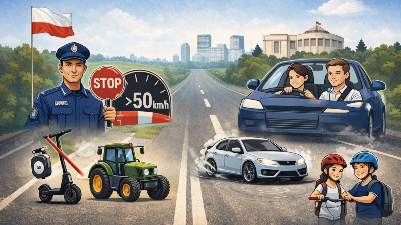 Zmiana w prawie - kodeks ruch drogowego - co Nas czeka od Marca 2026 i na co uważać